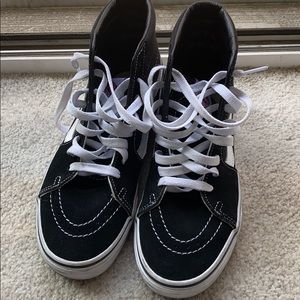 Vans SK8 black and white womens 7